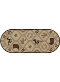 Sandy Fork Antique 2 x 5 Oval Mayberry Rug