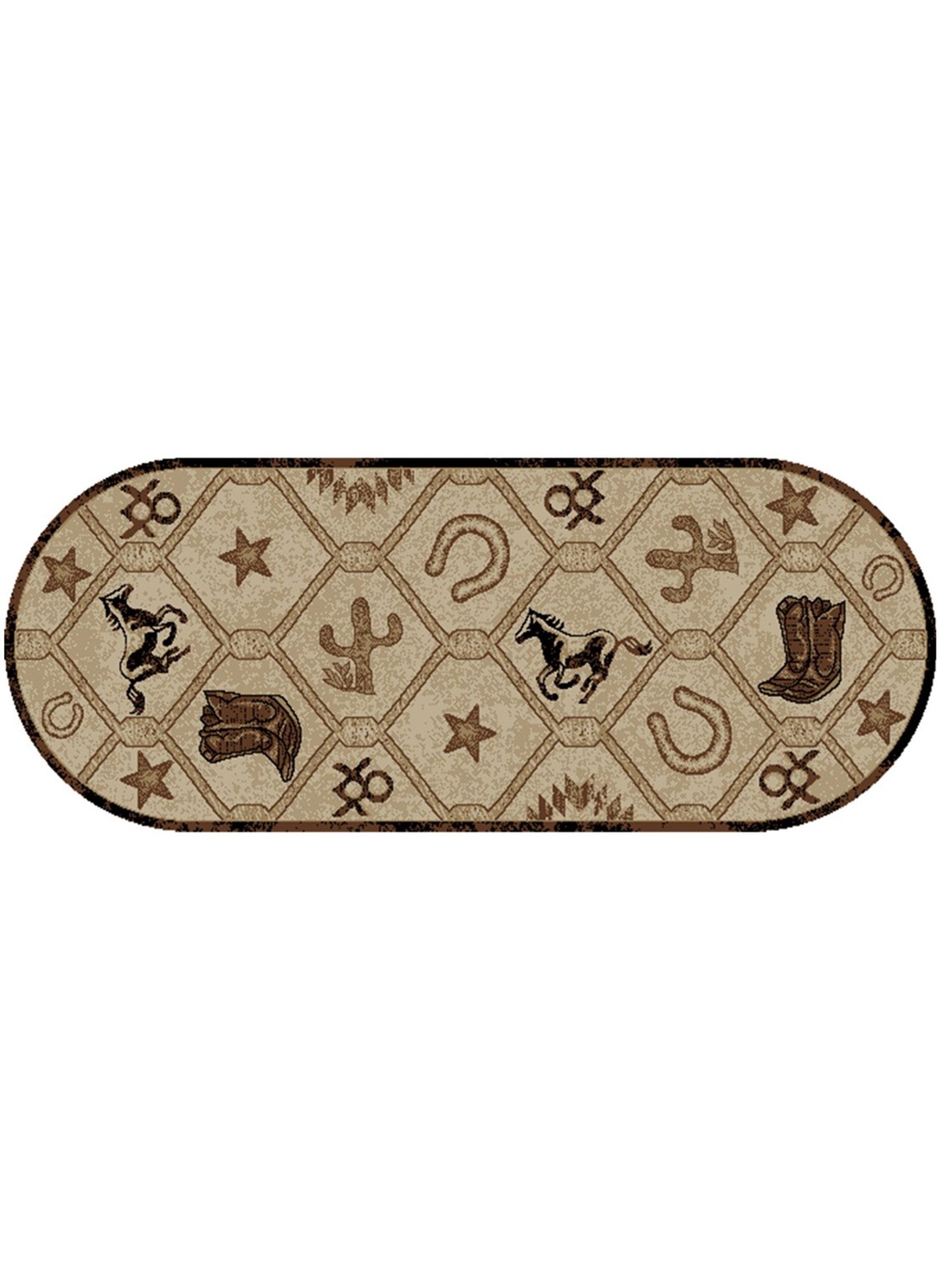 Sandy Fork Antique 2 x 5 Oval Mayberry Rug