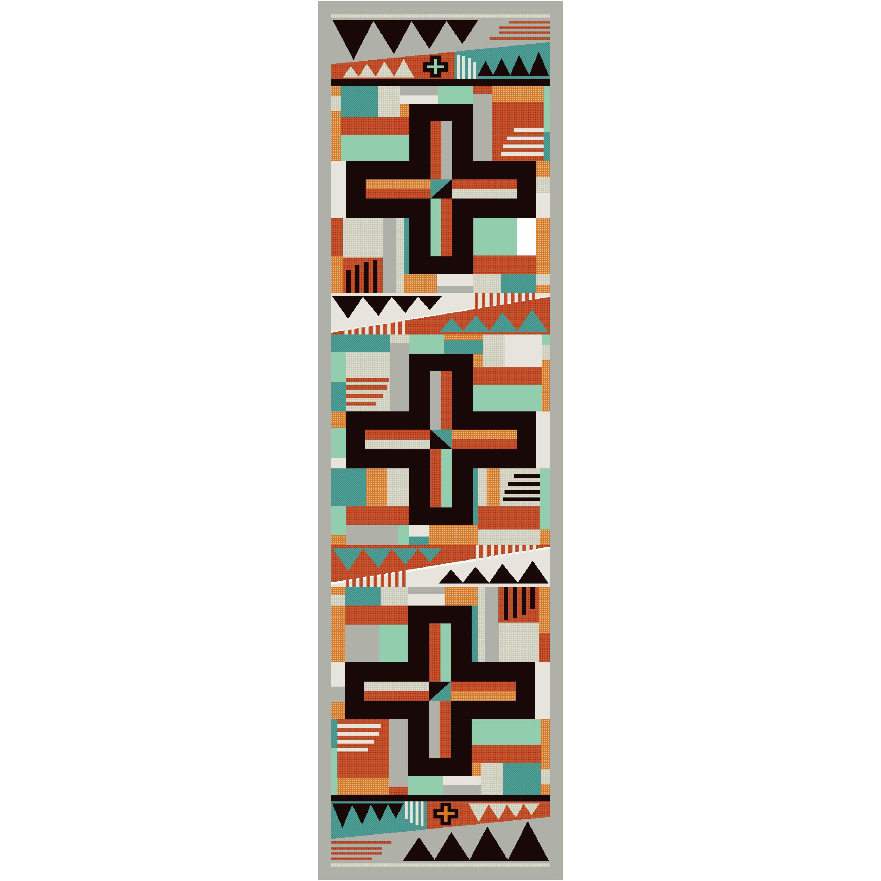 Abstract Cross American Dakota Rugs