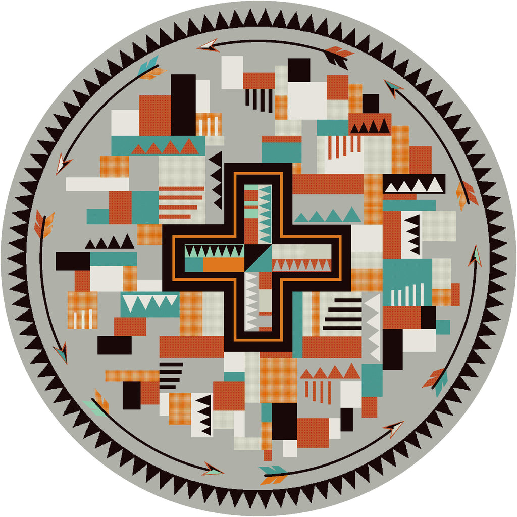 Abstract Cross American Dakota Rugs