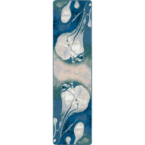 Abstract Jellyfish Ocean Blue American Dakota Rugs