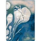 Abstract Jellyfish Ocean Blue American Dakota Rugs