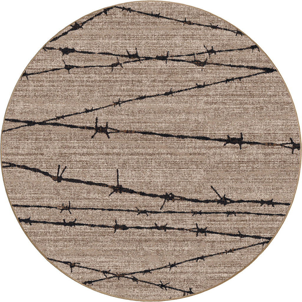 Barbed Wire Natural American Dakota Rugs
