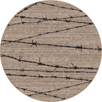 Barbed Wire Natural American Dakota Rugs