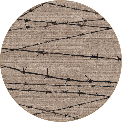 Barbed Wire Natural American Dakota Rugs