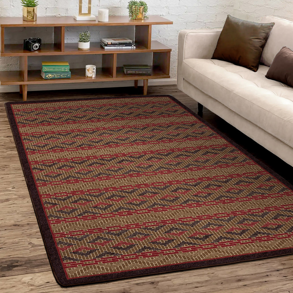 Basket Weave - Dark Chocolate American Dakota Rugs