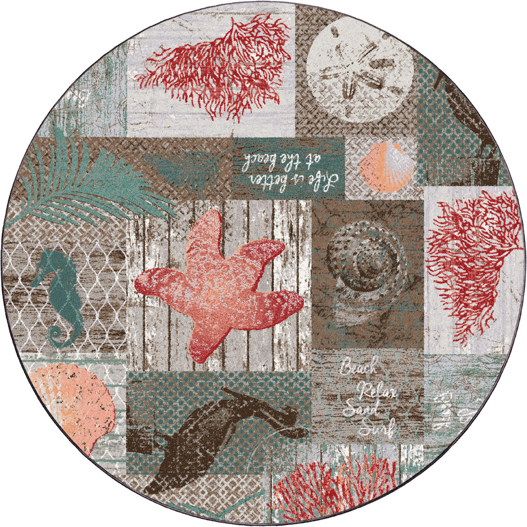 Beach Blocks American Dakota Rugs