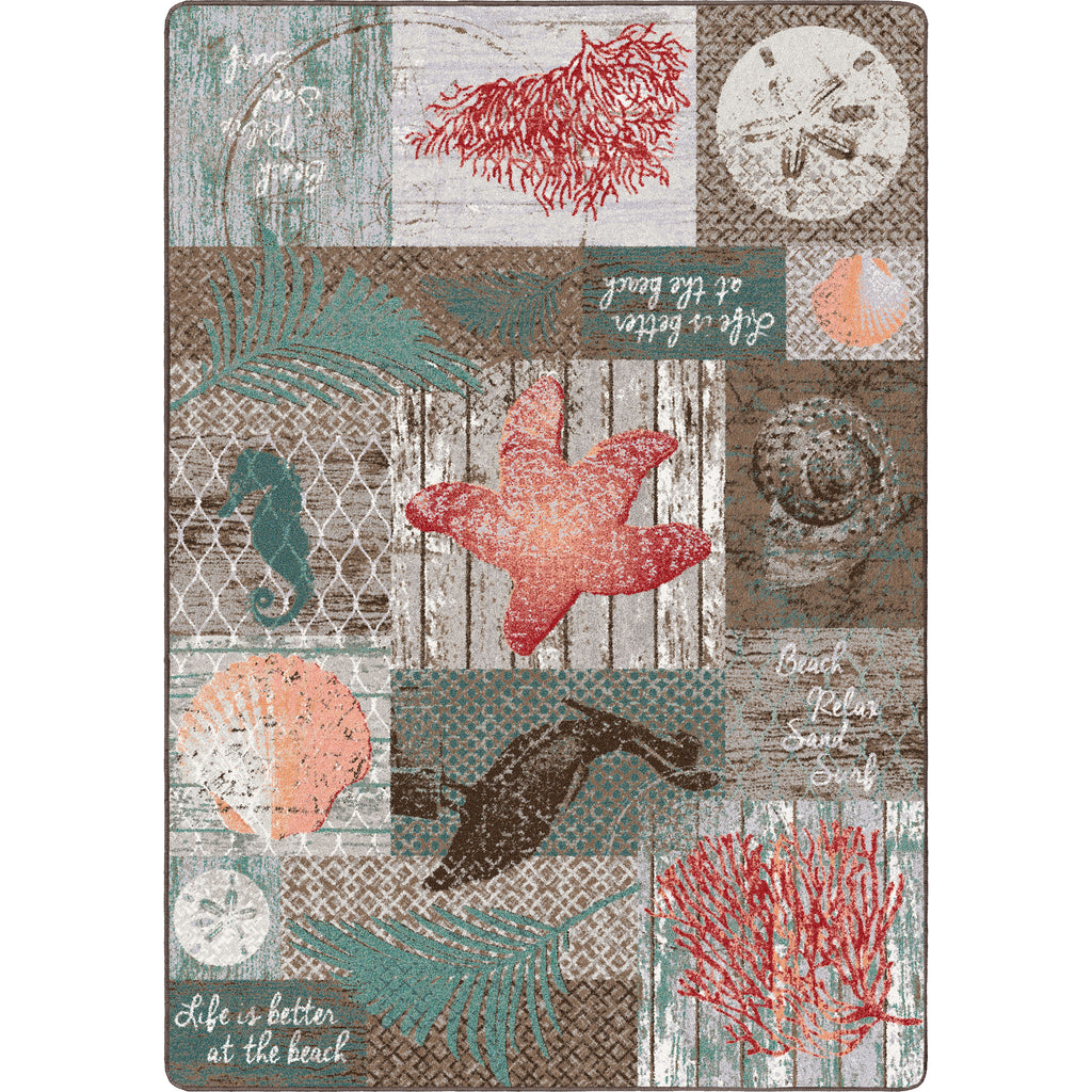 Beach Blocks American Dakota Rugs