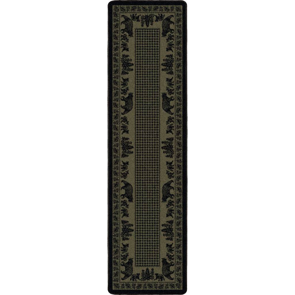 Bear Family - Green American Dakota Rugs
