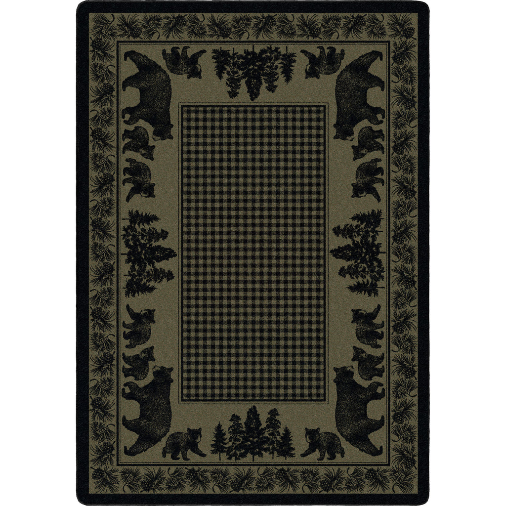 Bear Family - Green American Dakota Rugs