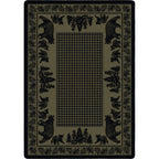 Bear Family - Green American Dakota Rugs