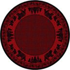 Bear Family - Red American Dakota Rugs
