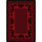 Bear Family - Red American Dakota Rugs