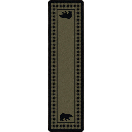 Bear Refuge - Green American Dakota Rugs
