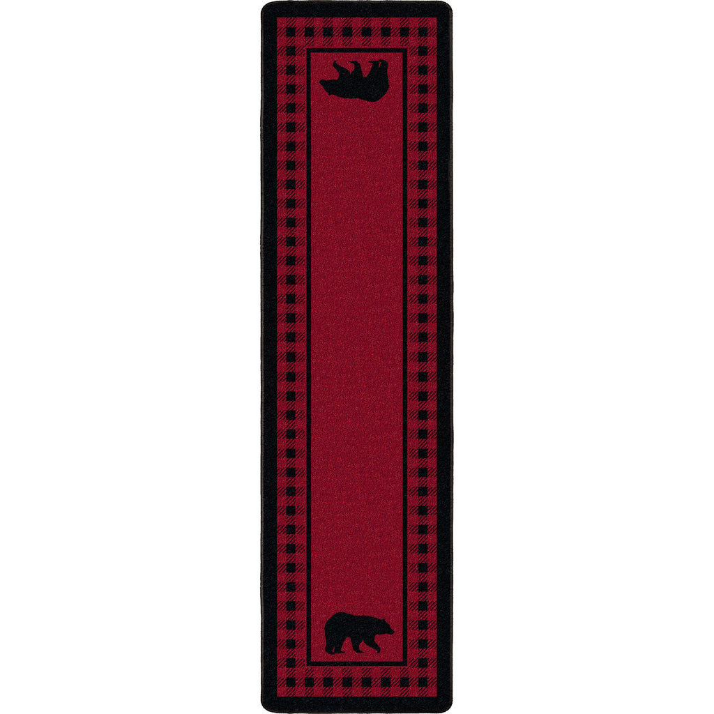 Bear Refuge - Green American Dakota Rugs