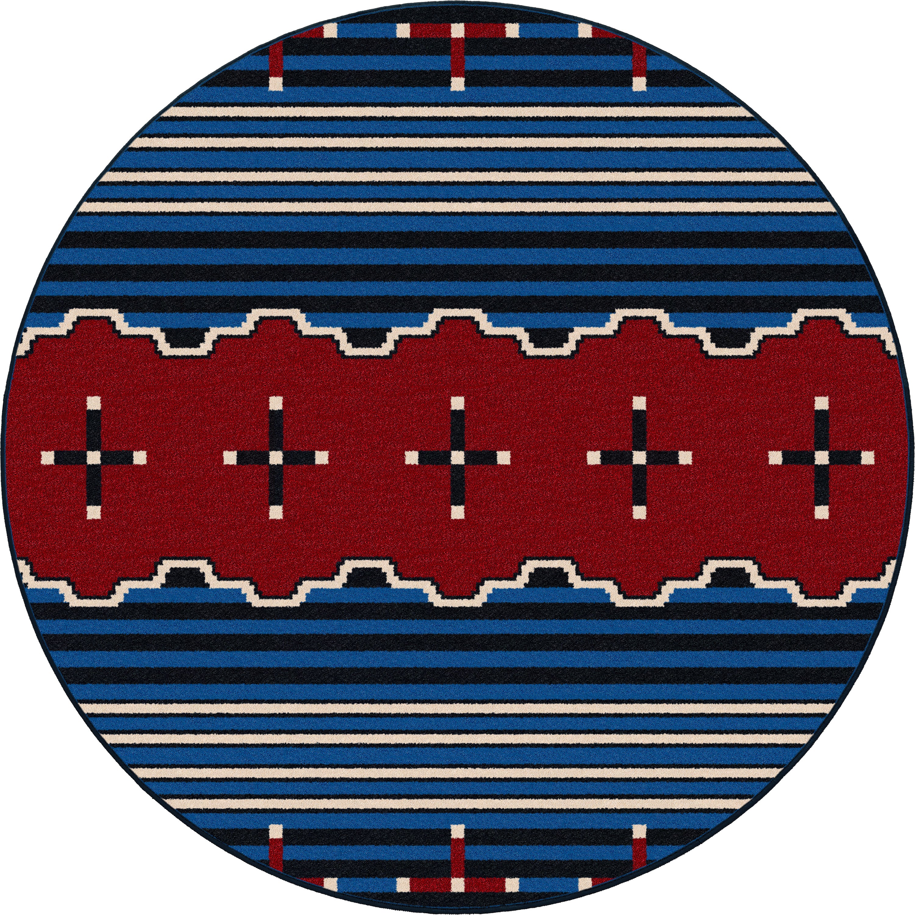 Big Chief2 - Blue American Dakota Rugs
