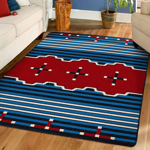 Big Chief2 - Blue American Dakota Rugs