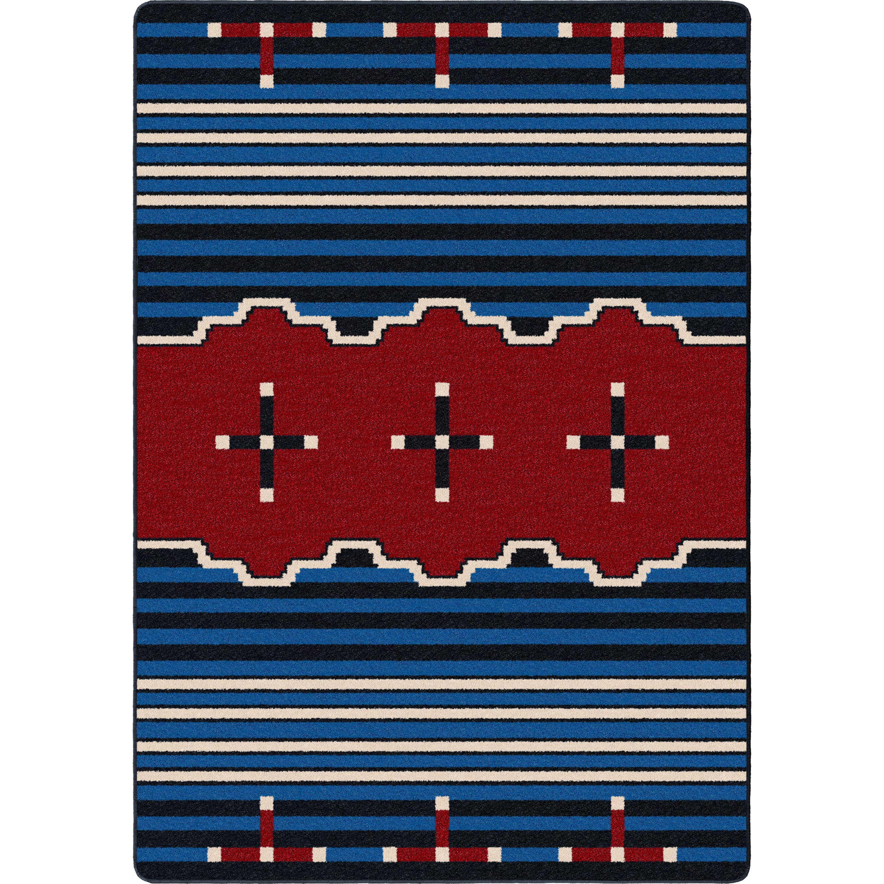 Big Chief2 - Blue American Dakota Rugs