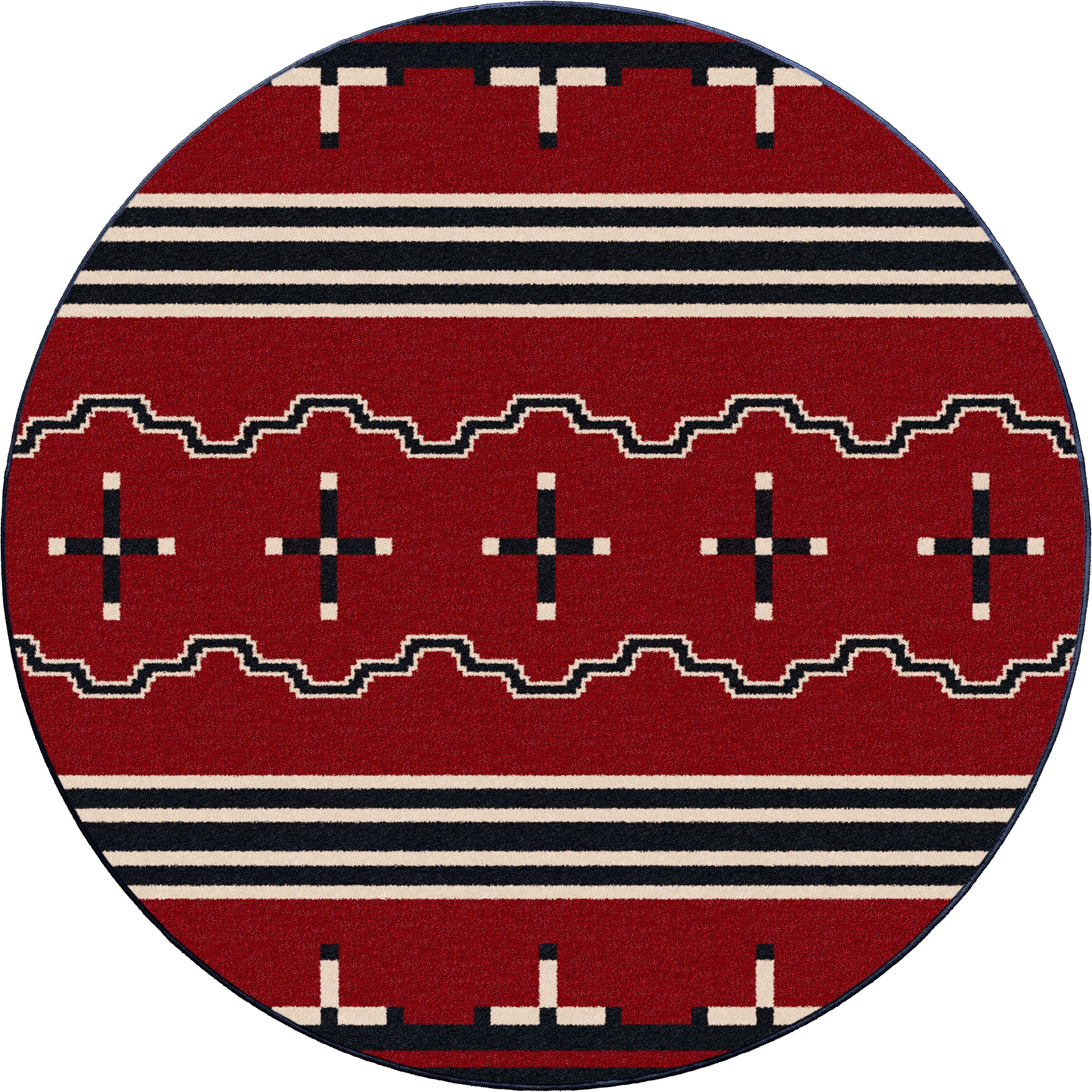 Big Chief 2 - Red American Dakota Rugs