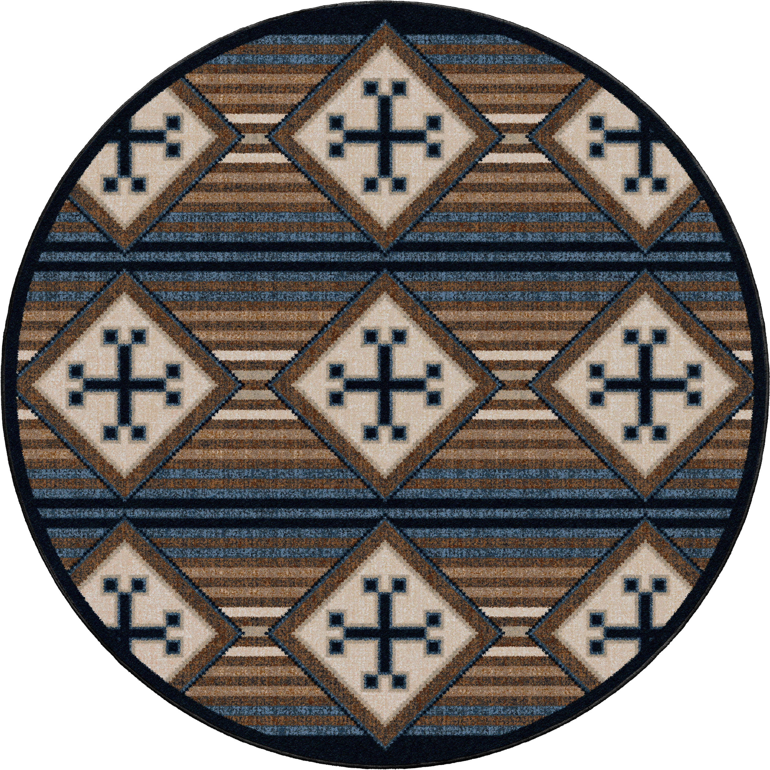 Bison Creek Black and Russett American Dakota Rugs