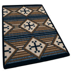 Bison Creek Black and Russett American Dakota Rugs