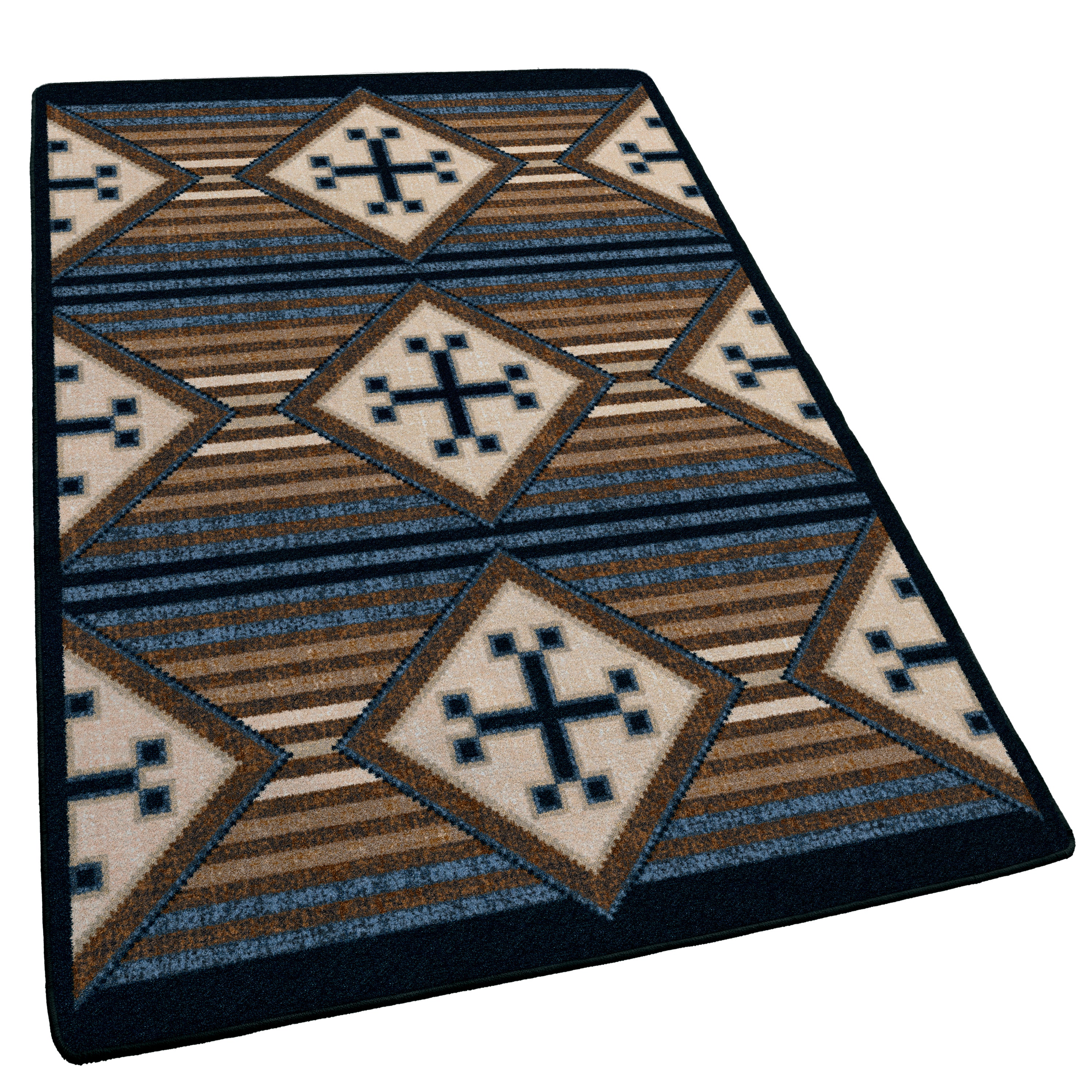 Bison Creek Black and Russett American Dakota Rugs