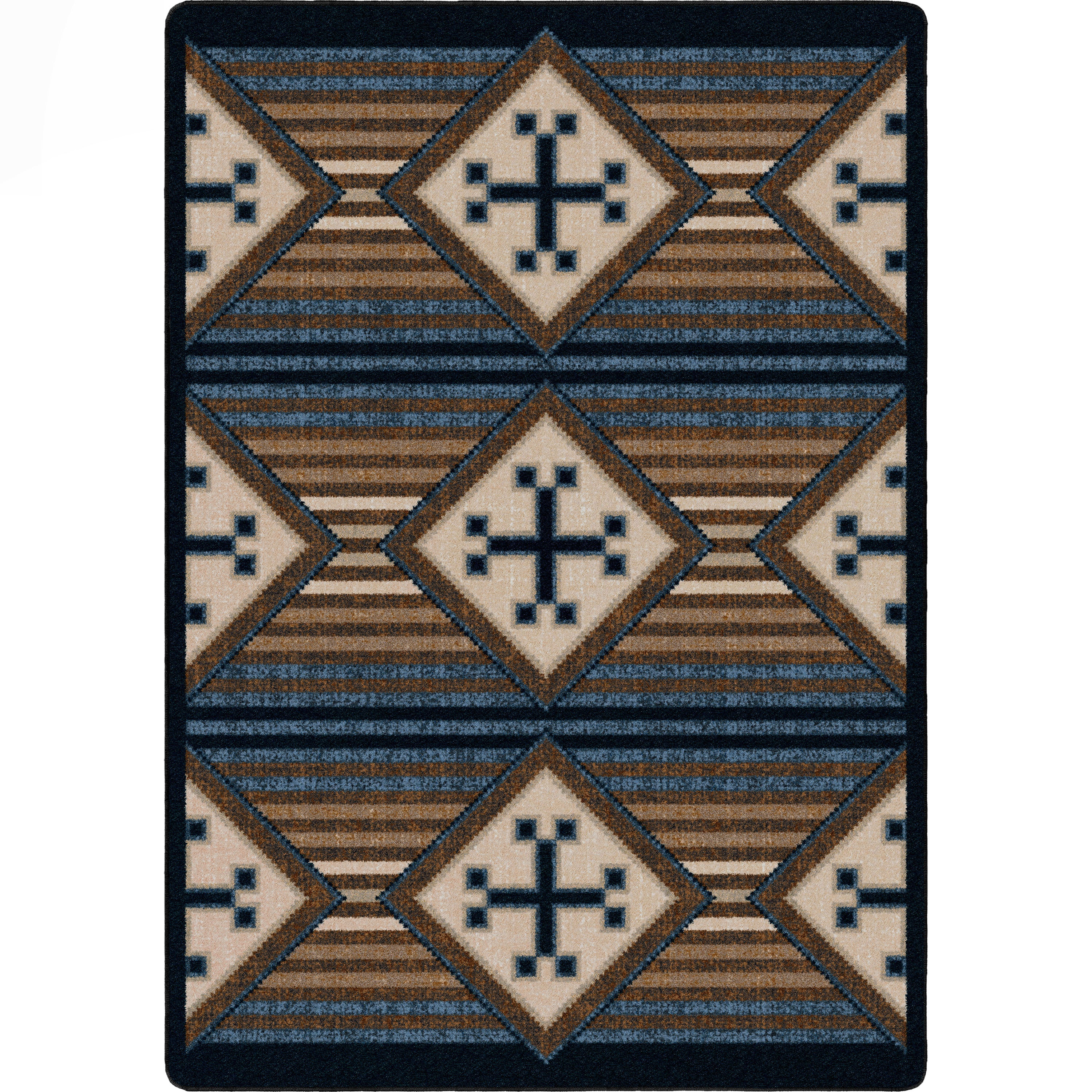 Bison Creek Black and Russett American Dakota Rugs