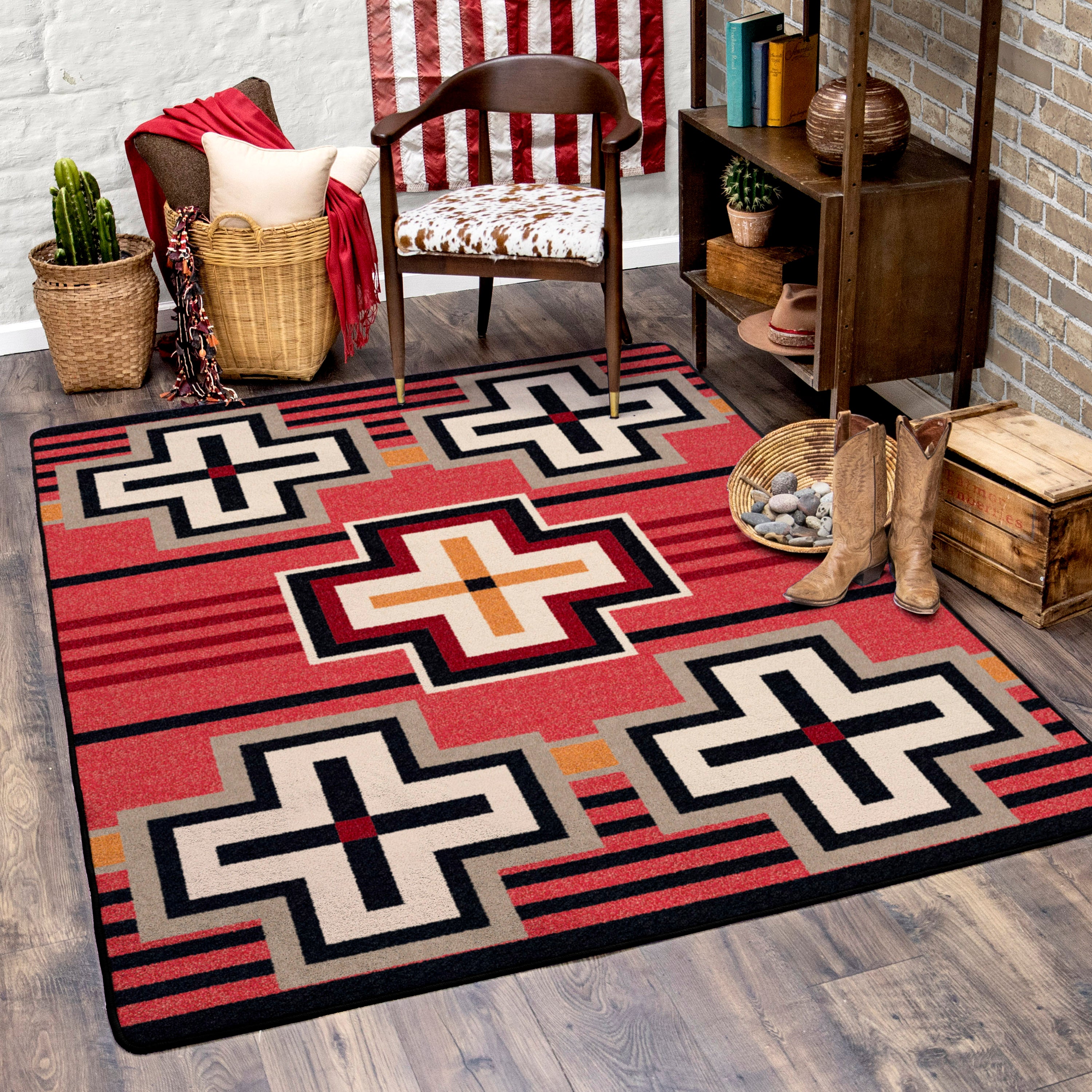 Bounty - Red American Dakota Rugs
