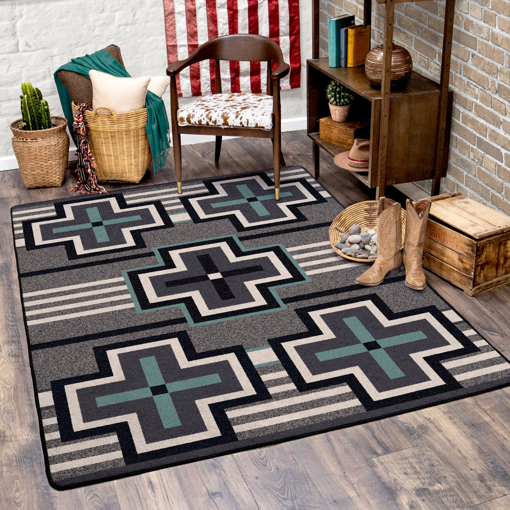 Bounty - Turquoise American Dakota Rugs