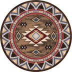 Bow Strings - Brown American Dakota Rugs