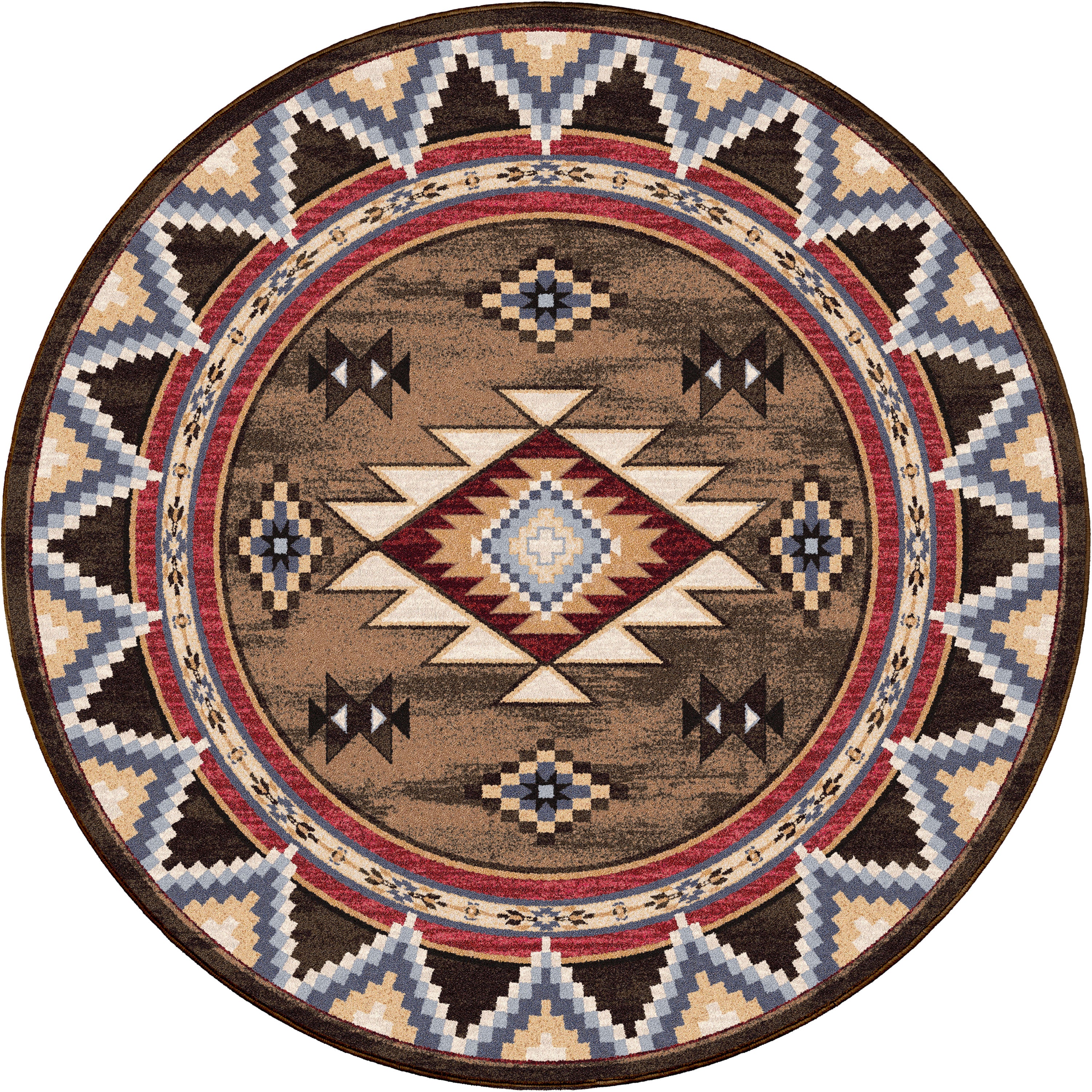 Bow Strings - Brown American Dakota Rugs