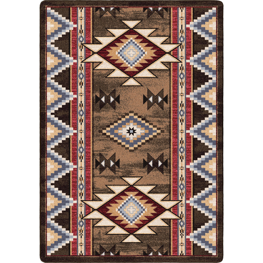 Bow Strings - Brown American Dakota Rugs