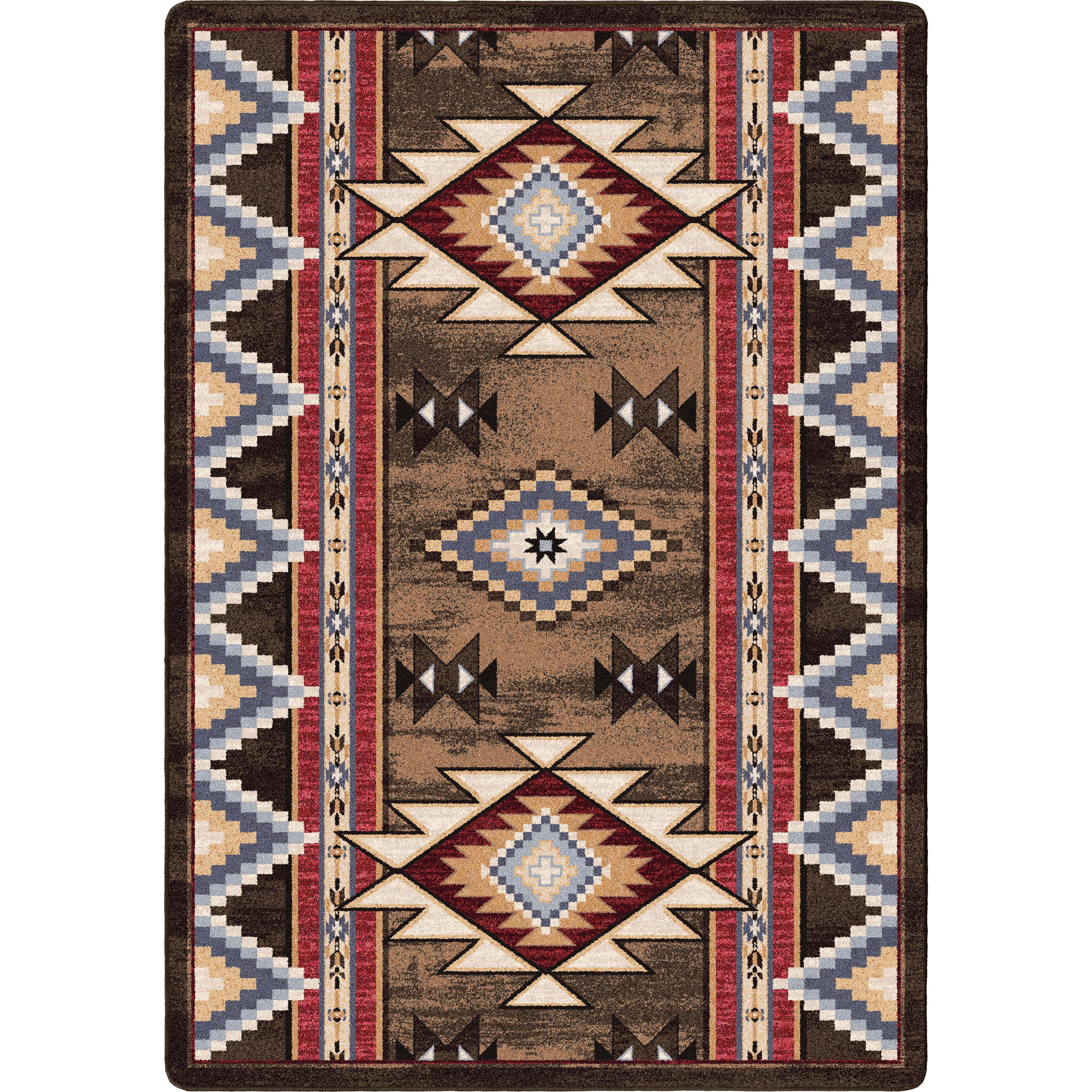 Bow Strings - Brown American Dakota Rugs
