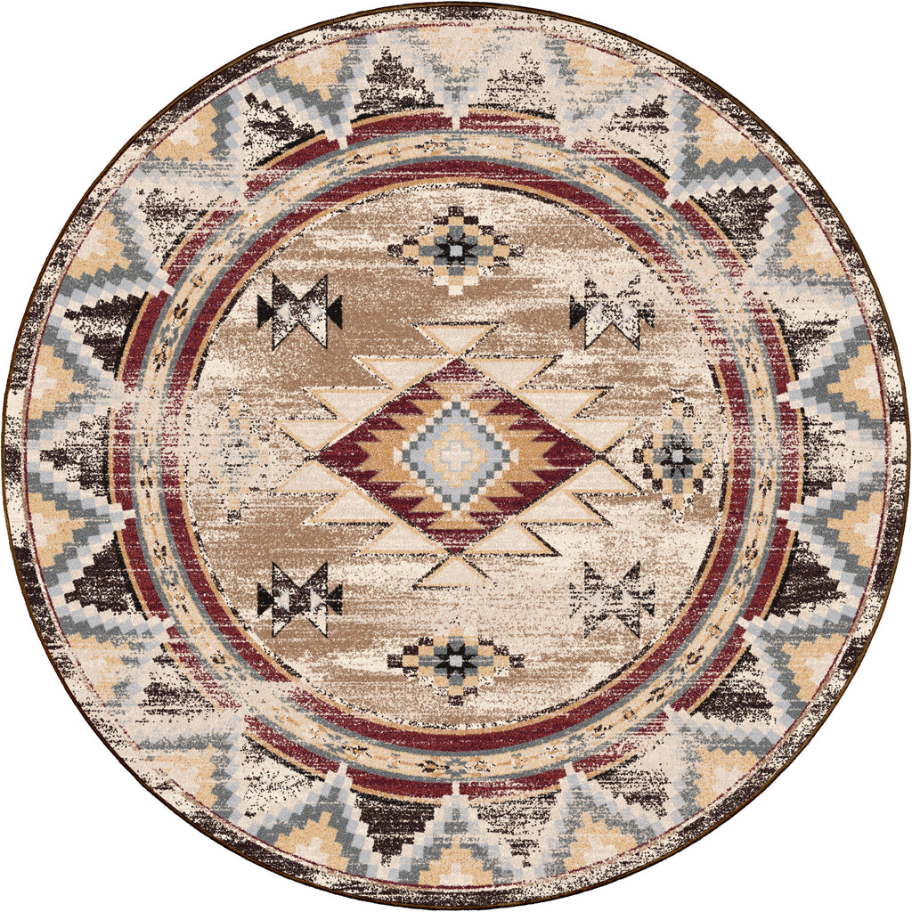 Bow Strings Distressed - Brown American Dakota Rugs