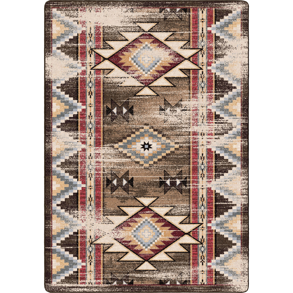 Bow Strings Distressed - Brown American Dakota Rugs