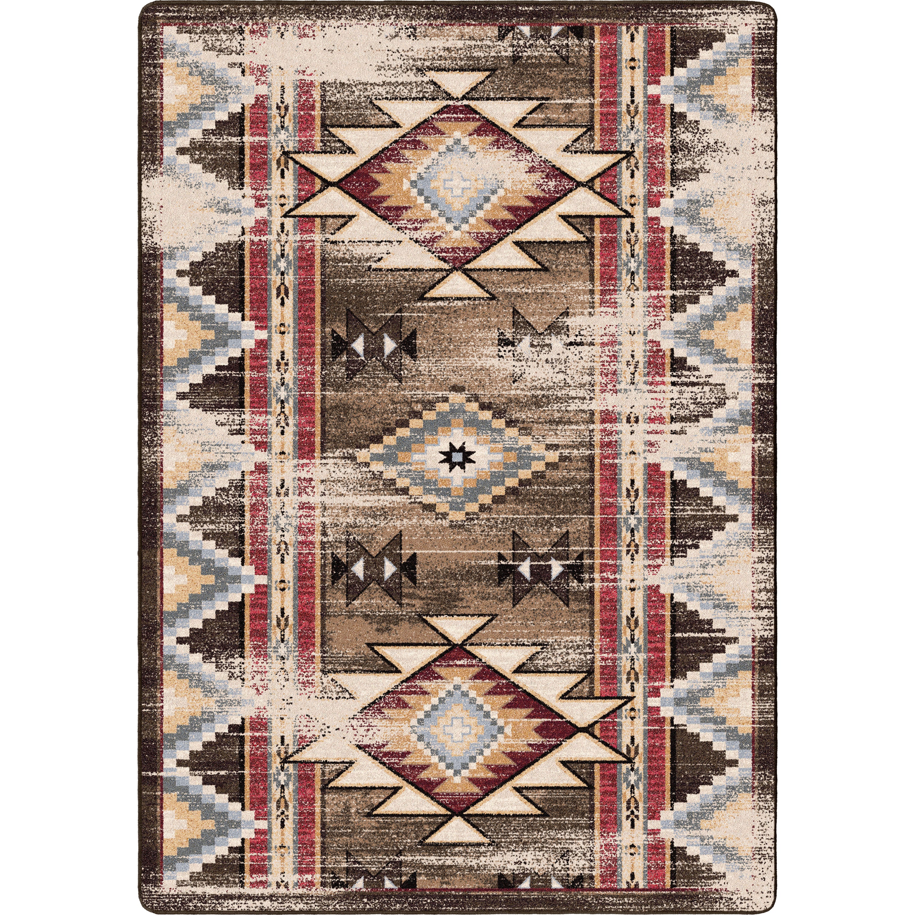 Bow Strings Distressed - Brown American Dakota Rugs