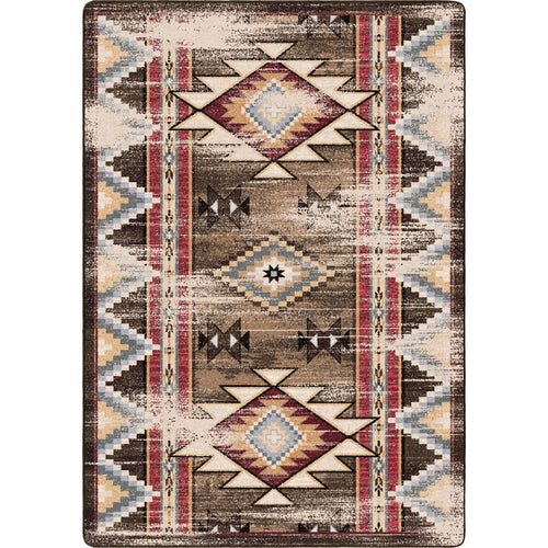 Bow Strings Distressed - Brown American Dakota Rugs