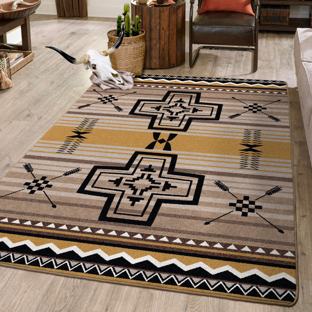 Brazos OKA - Old Gold American Dakota Rugs