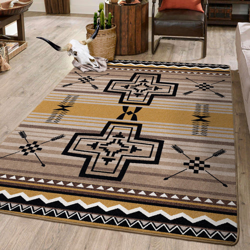 Brazos OKA - Old Gold American Dakota Rugs