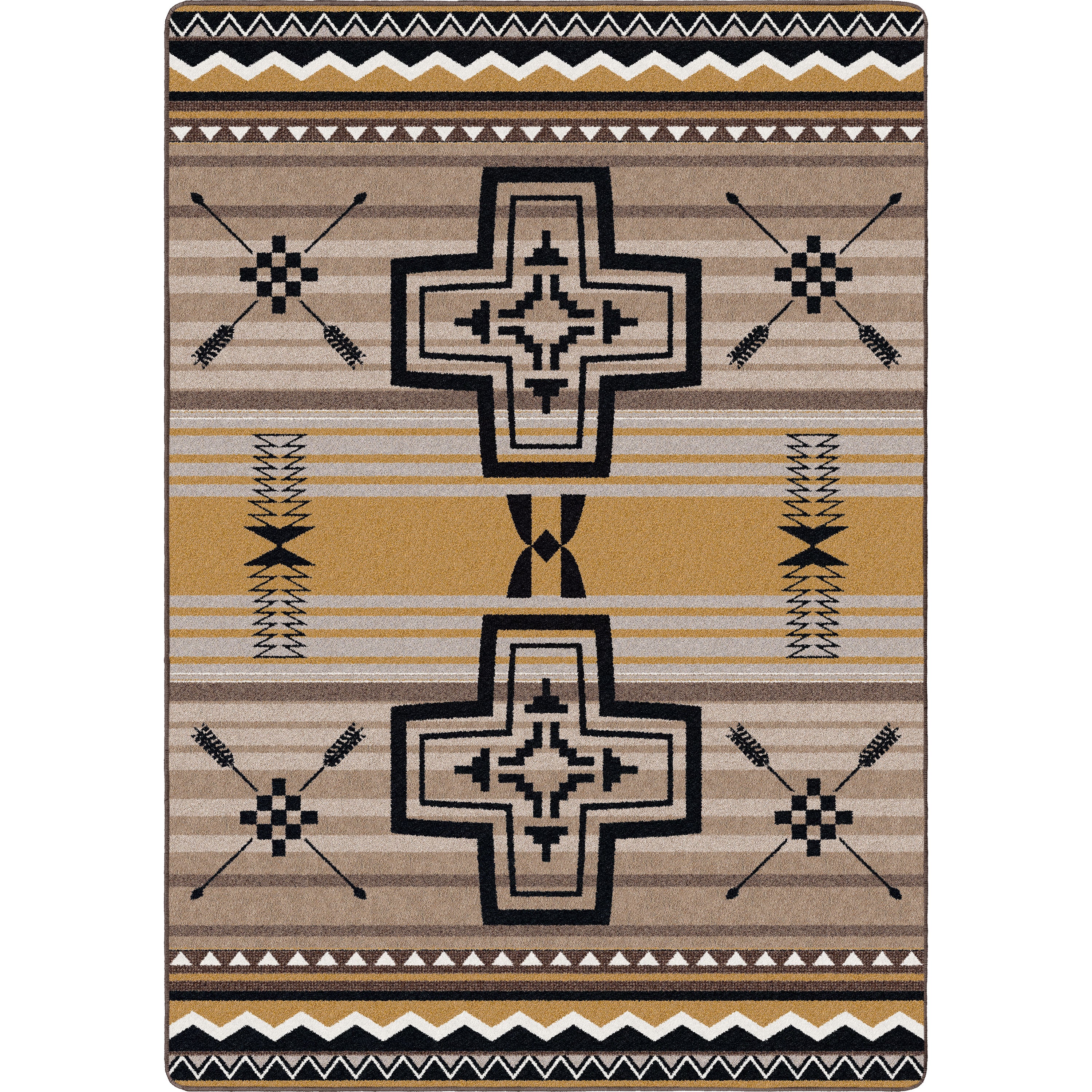 Brazos OKA - Old Gold American Dakota Rugs