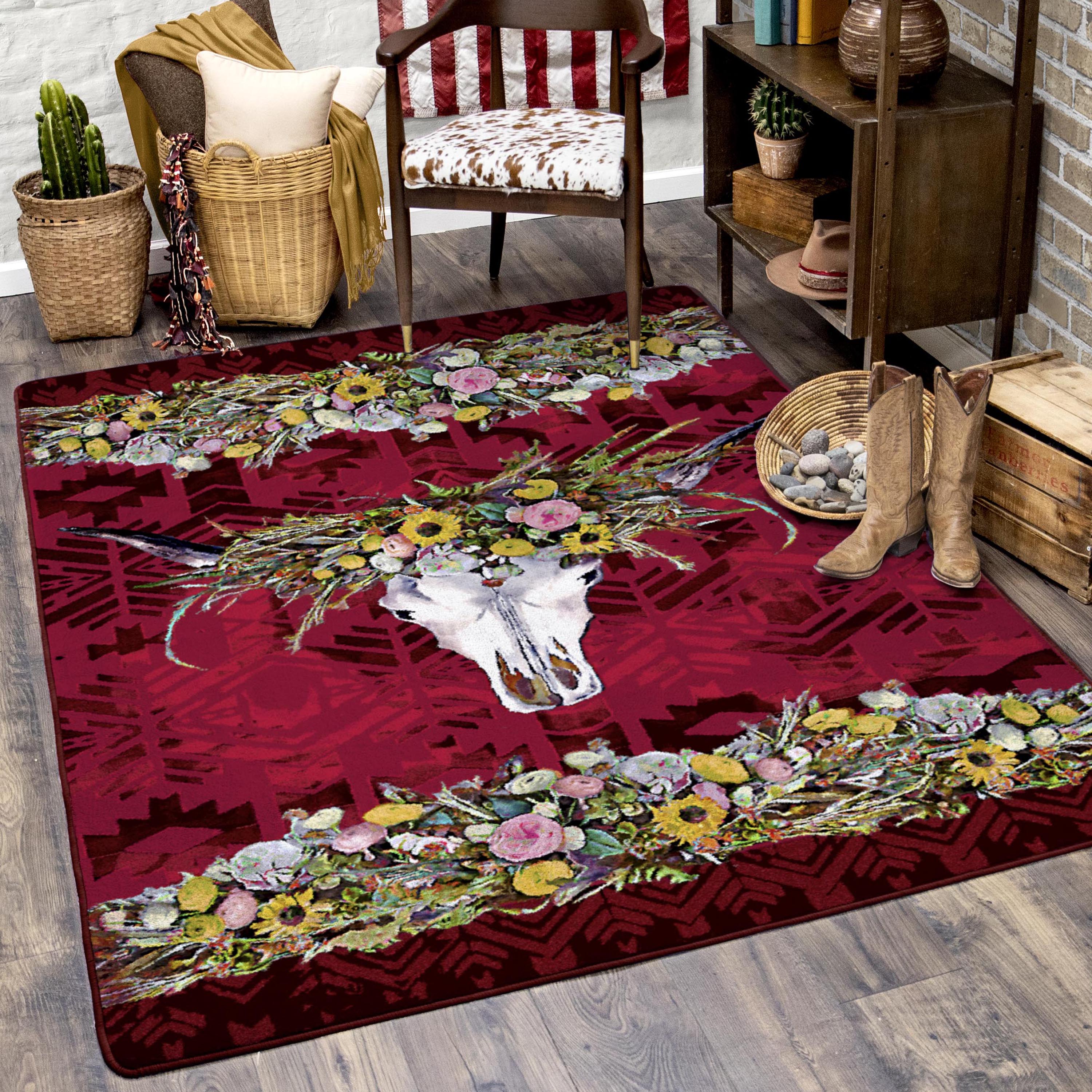 Briscoe Red American Dakota Rugs