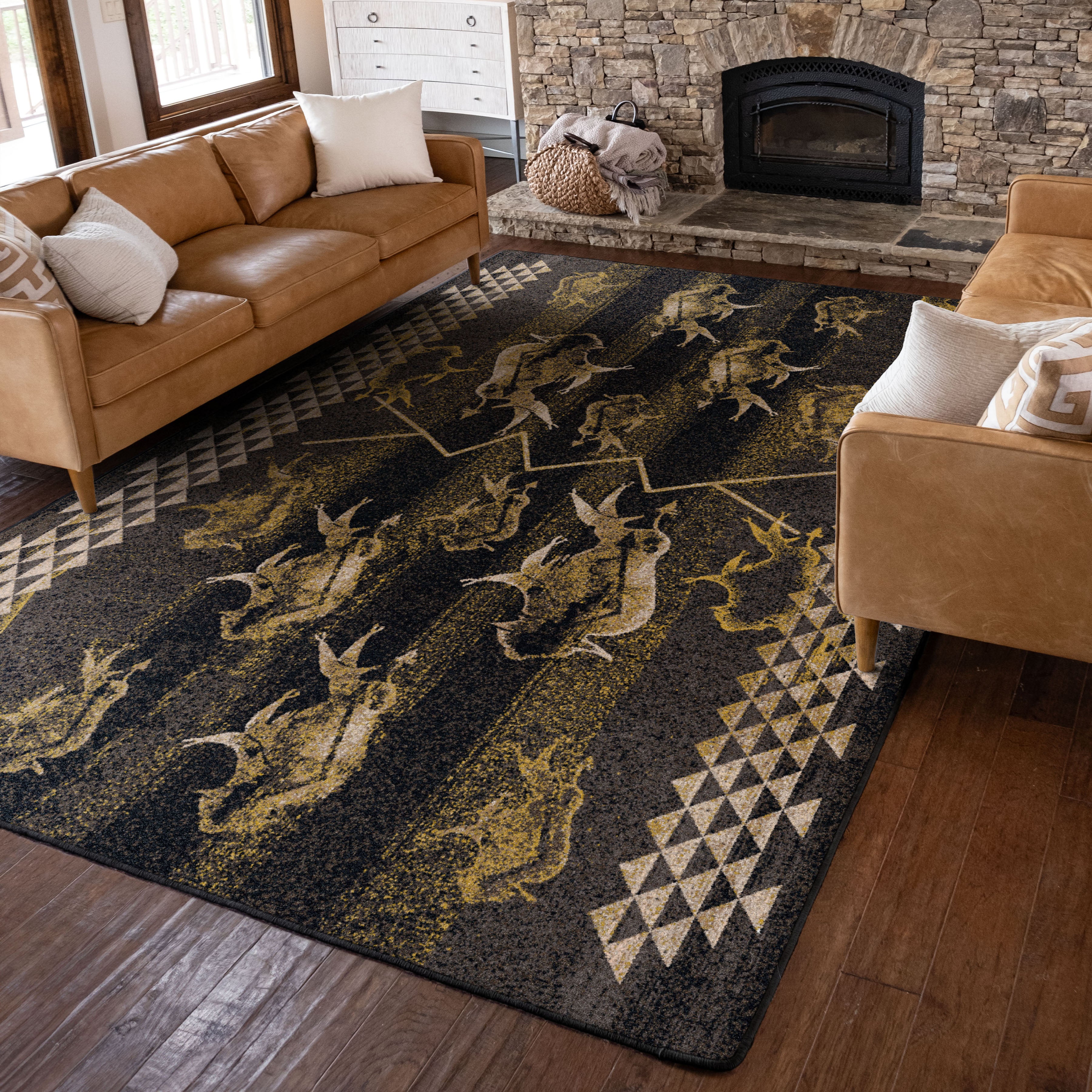 Buffalo Rising American Dakota Rugs