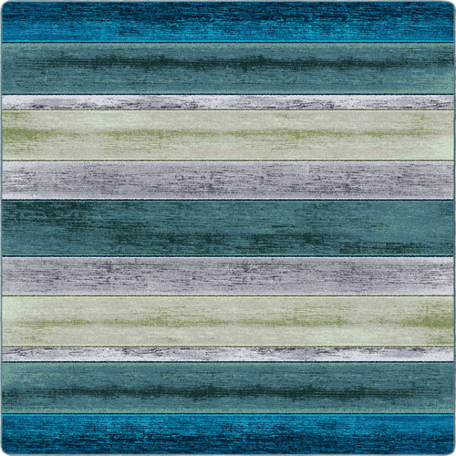 Bungalow Stripe Aqua American Dakota Rugs