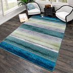 Bungalow Stripe Aqua American Dakota Rugs