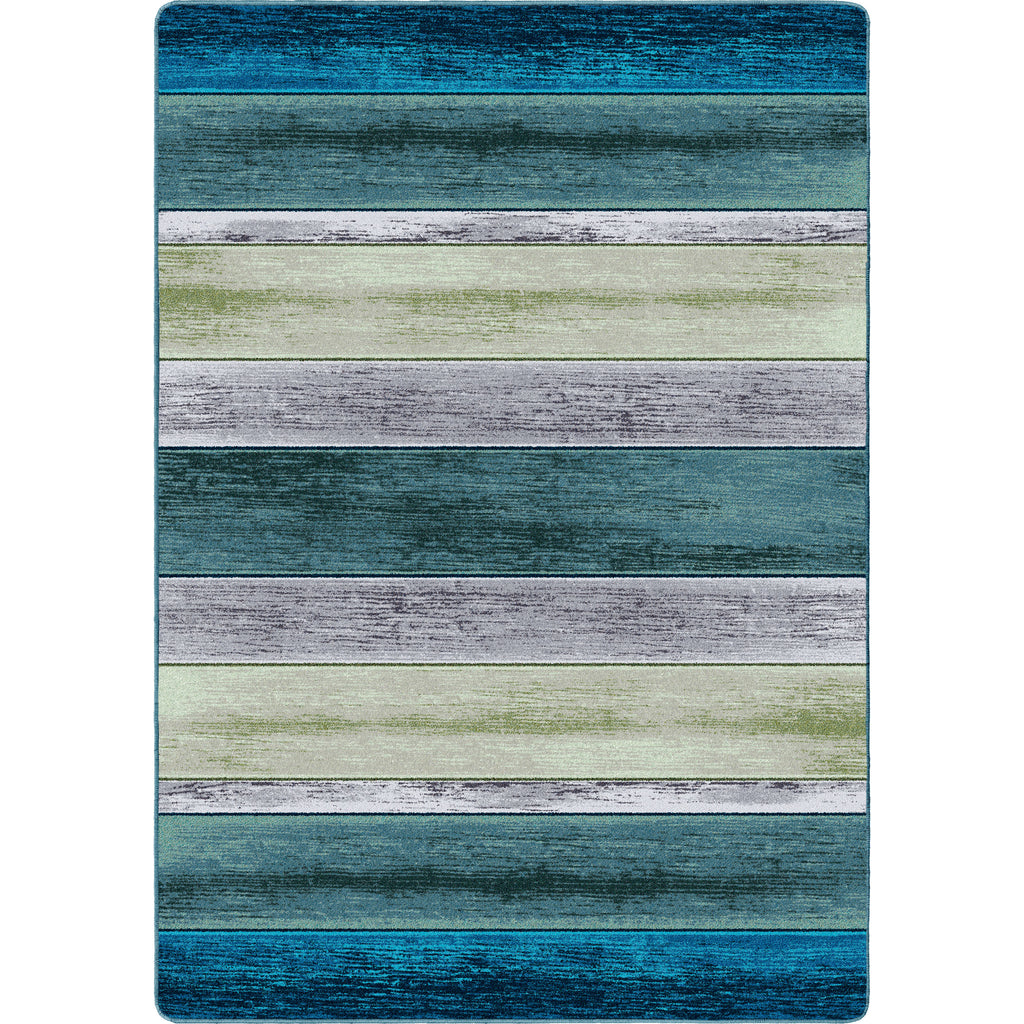 Bungalow Stripe Aqua American Dakota Rugs