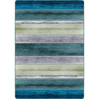 Bungalow Stripe Aqua American Dakota Rugs