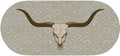 Mayberry Rugs Cozy Cabin Longhorn Gray Area Rug – Rustic Cabin Lodge Rug Mayberry Rug