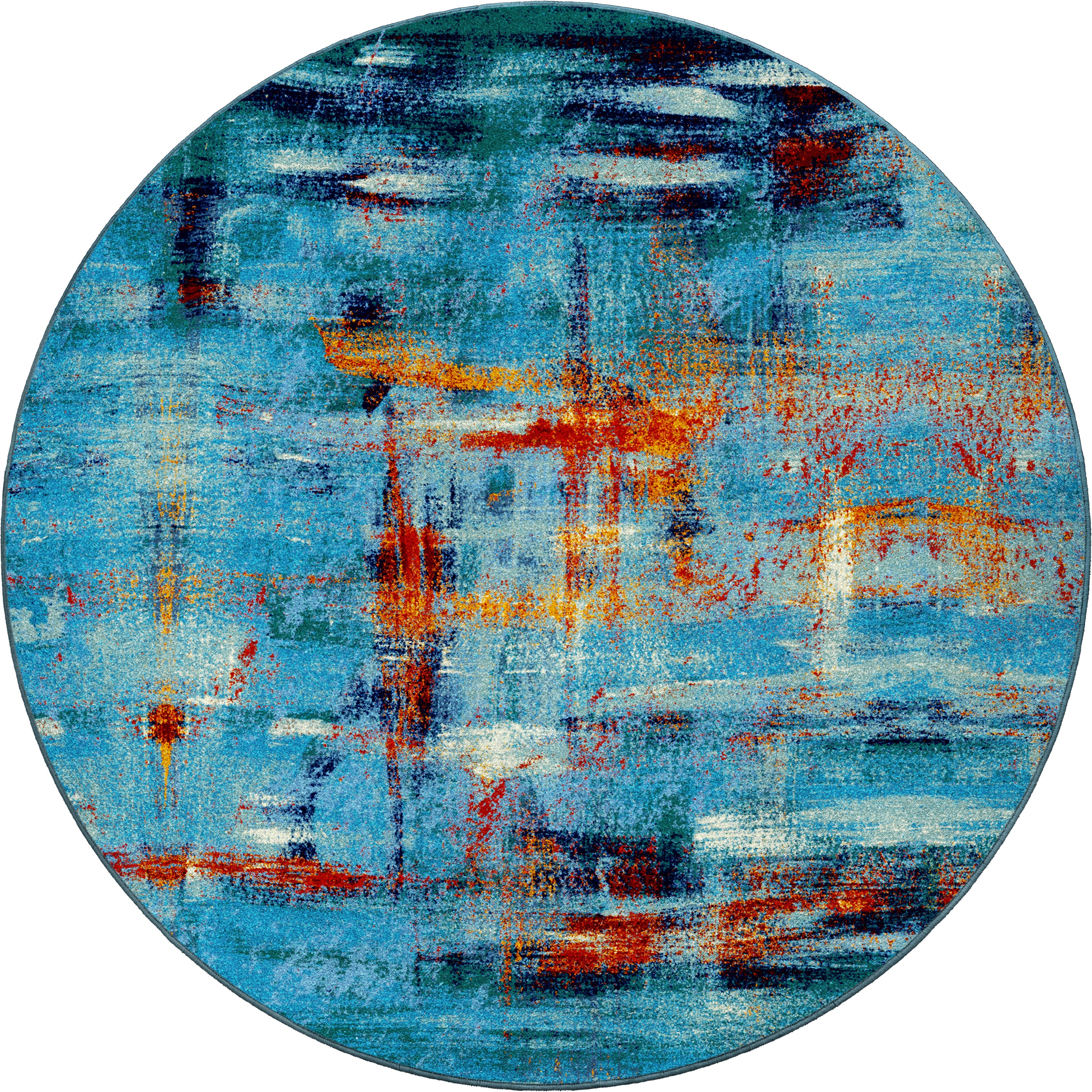 Coastal Canvas Aqua American Dakota Rugs