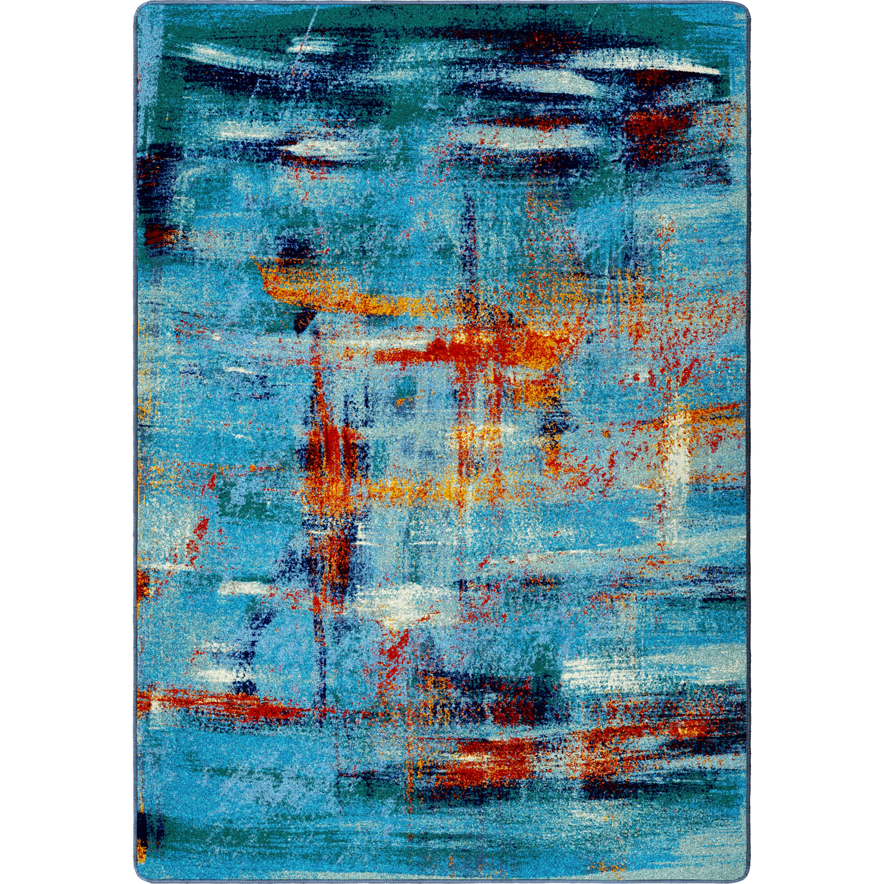 Coastal Canvas Aqua American Dakota Rugs