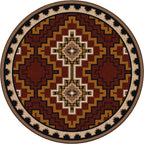 Council Fire - Red American Dakota Rugs